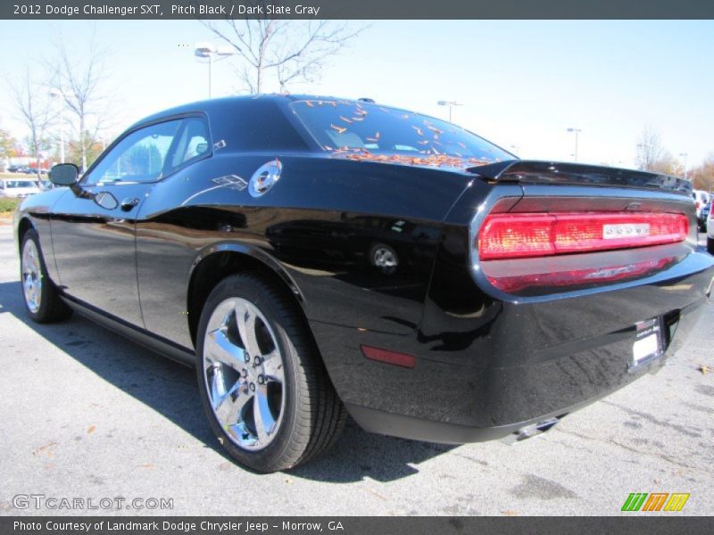 Pitch Black / Dark Slate Gray 2012 Dodge Challenger SXT