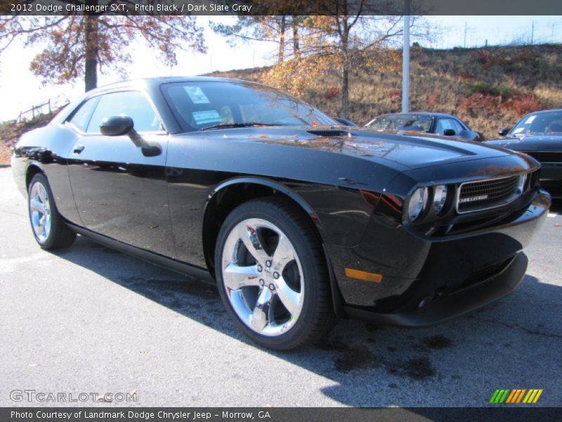 Pitch Black / Dark Slate Gray 2012 Dodge Challenger SXT