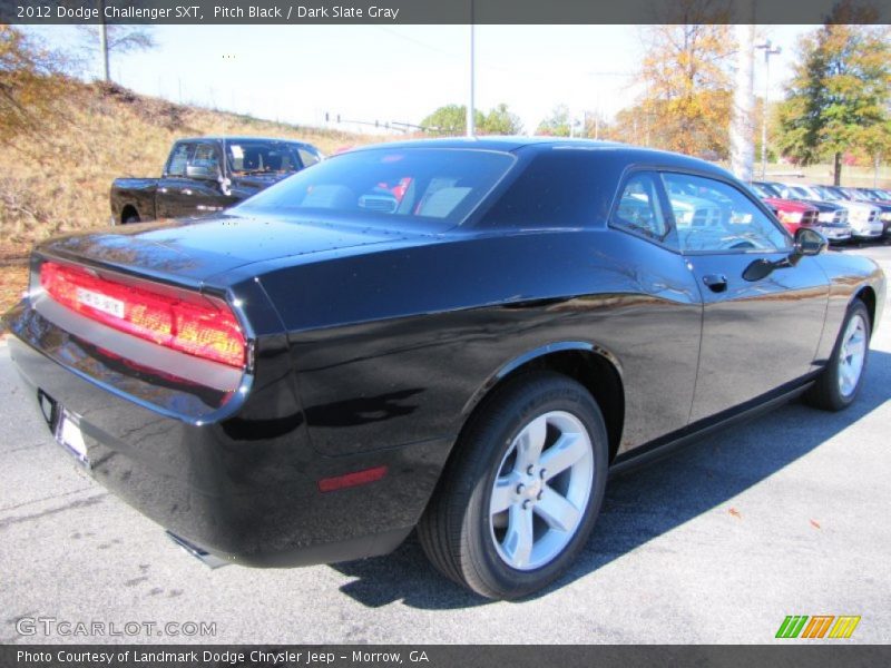 Pitch Black / Dark Slate Gray 2012 Dodge Challenger SXT