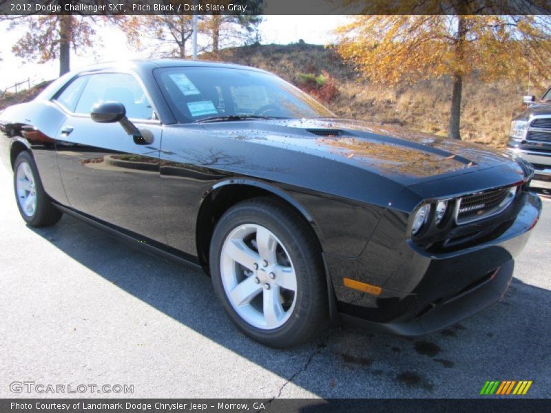 Pitch Black / Dark Slate Gray 2012 Dodge Challenger SXT