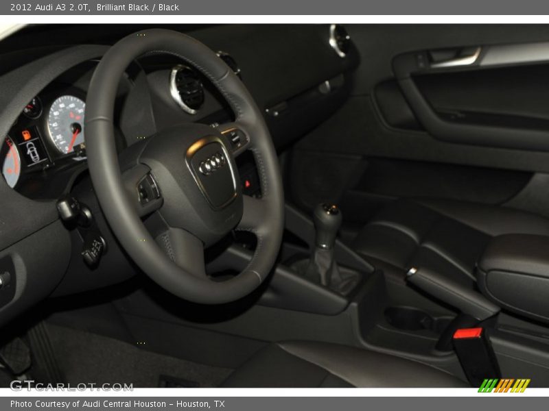 Brilliant Black / Black 2012 Audi A3 2.0T