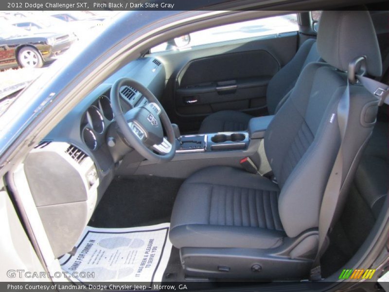 Pitch Black / Dark Slate Gray 2012 Dodge Challenger SXT