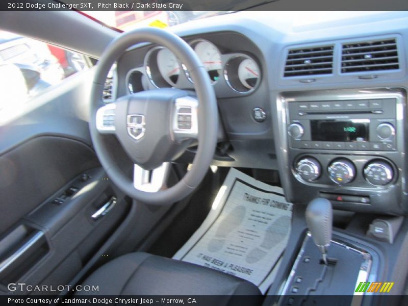 Pitch Black / Dark Slate Gray 2012 Dodge Challenger SXT