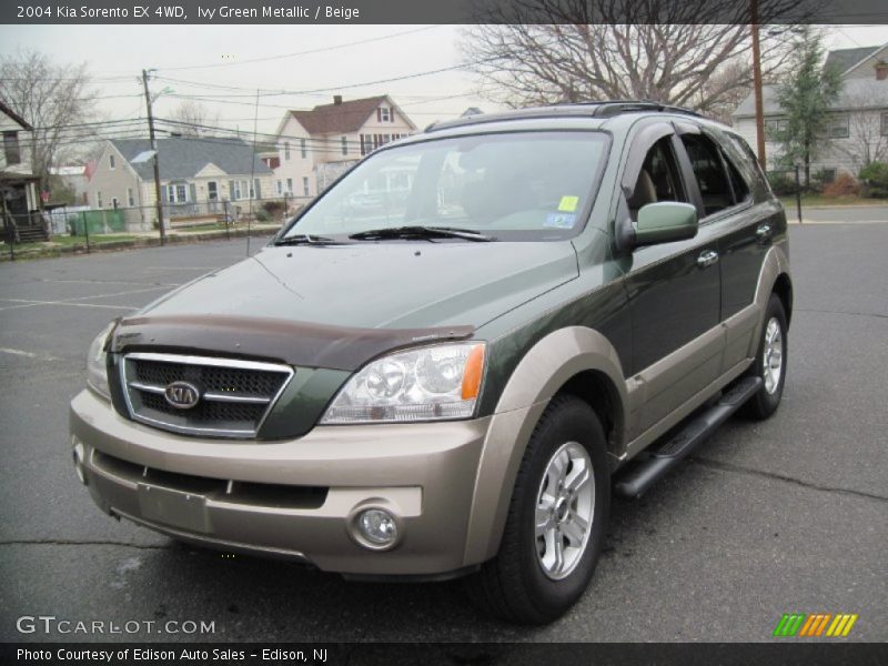 Ivy Green Metallic / Beige 2004 Kia Sorento EX 4WD