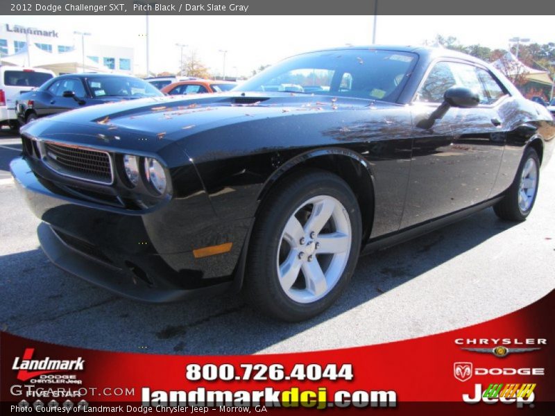 Pitch Black / Dark Slate Gray 2012 Dodge Challenger SXT