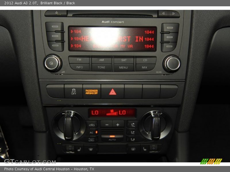 Brilliant Black / Black 2012 Audi A3 2.0T
