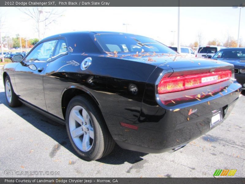 Pitch Black / Dark Slate Gray 2012 Dodge Challenger SXT