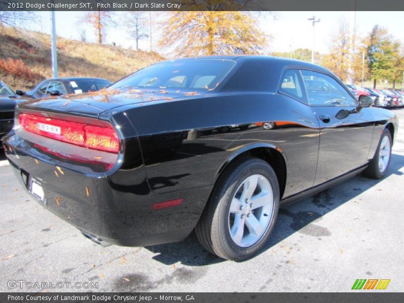 Pitch Black / Dark Slate Gray 2012 Dodge Challenger SXT