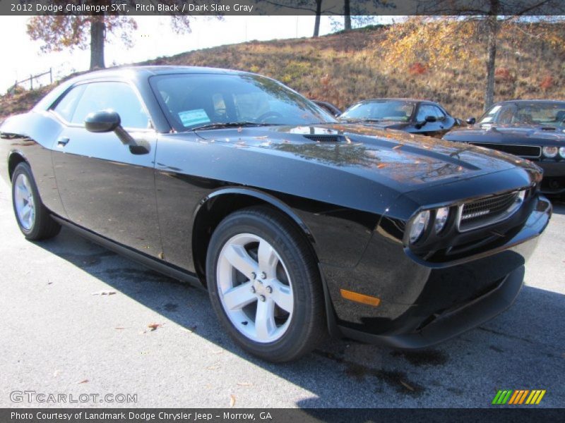 Pitch Black / Dark Slate Gray 2012 Dodge Challenger SXT