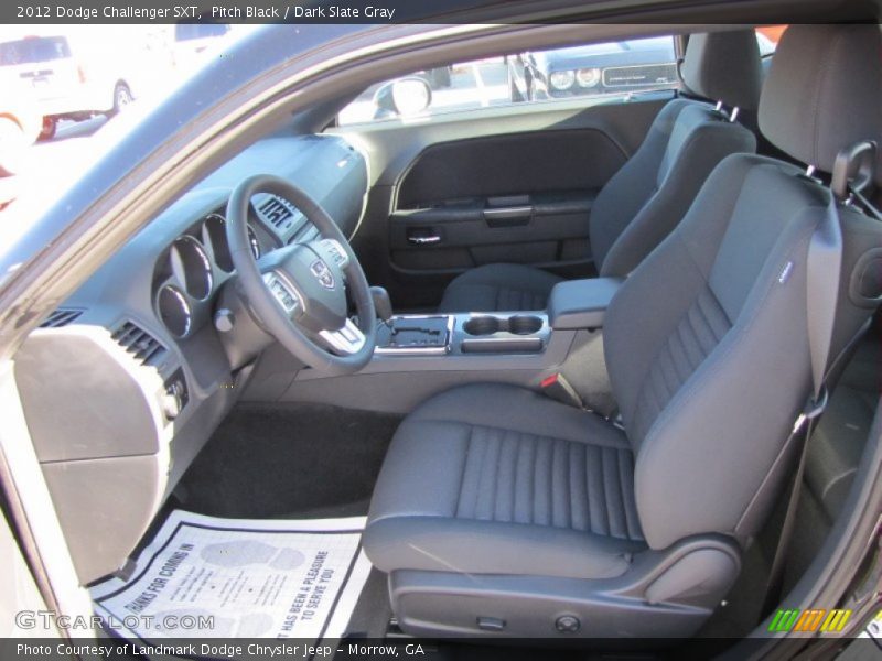 Pitch Black / Dark Slate Gray 2012 Dodge Challenger SXT