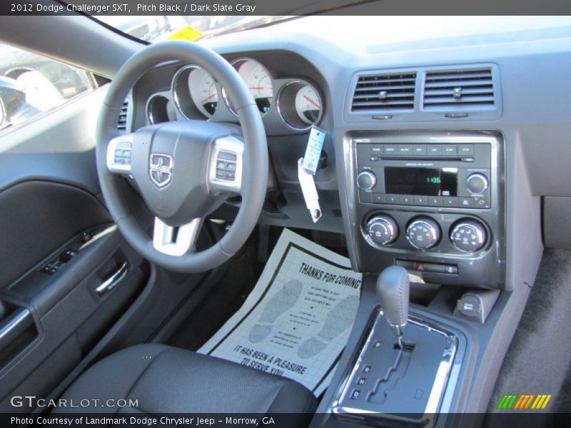 Pitch Black / Dark Slate Gray 2012 Dodge Challenger SXT