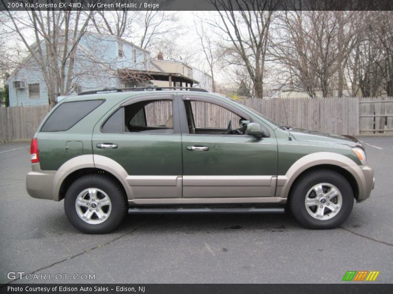 Ivy Green Metallic / Beige 2004 Kia Sorento EX 4WD
