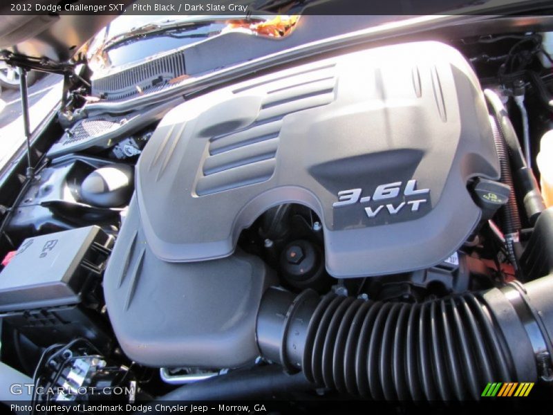 Pitch Black / Dark Slate Gray 2012 Dodge Challenger SXT