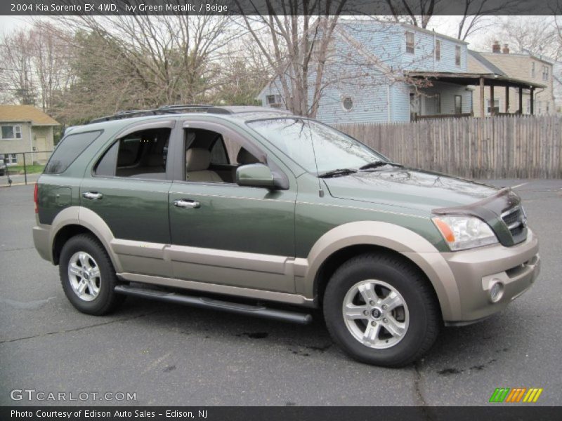 Ivy Green Metallic / Beige 2004 Kia Sorento EX 4WD