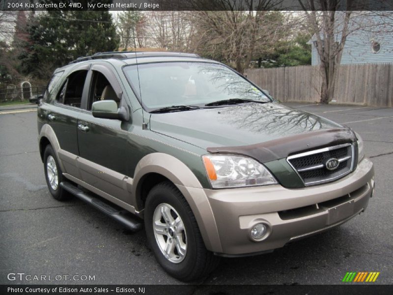 Ivy Green Metallic / Beige 2004 Kia Sorento EX 4WD