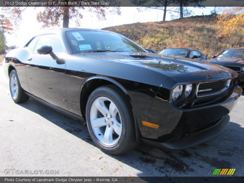 Pitch Black / Dark Slate Gray 2012 Dodge Challenger SXT