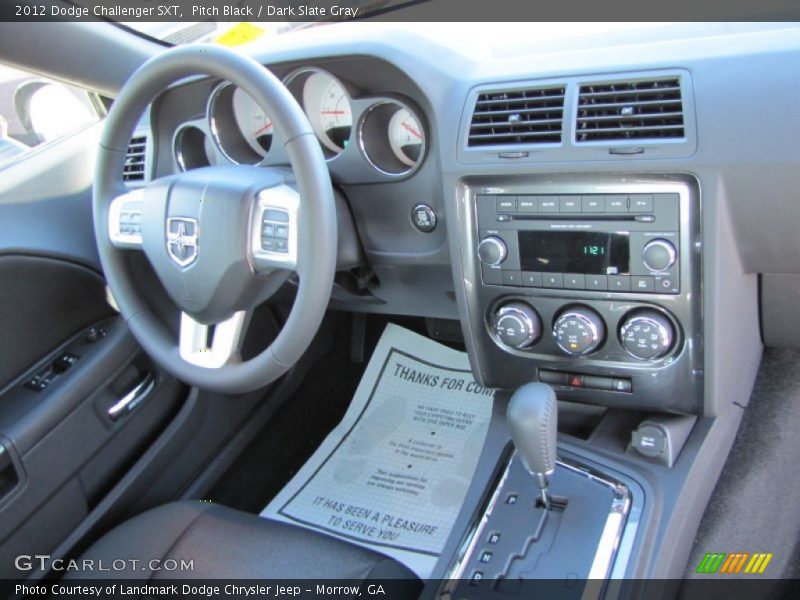 Pitch Black / Dark Slate Gray 2012 Dodge Challenger SXT
