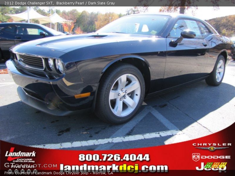 Blackberry Pearl / Dark Slate Gray 2012 Dodge Challenger SXT