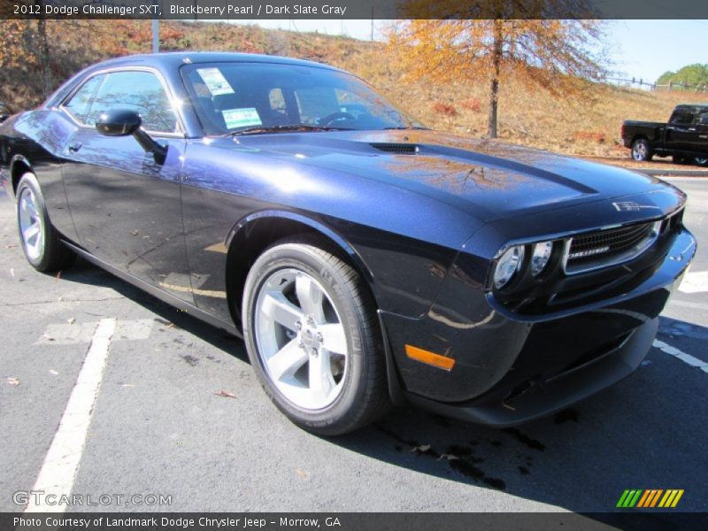 Blackberry Pearl / Dark Slate Gray 2012 Dodge Challenger SXT