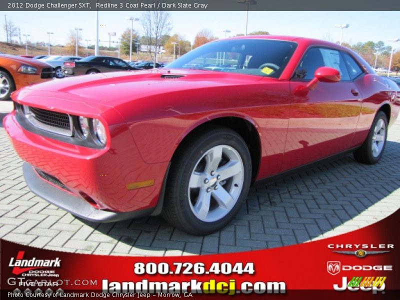 Redline 3 Coat Pearl / Dark Slate Gray 2012 Dodge Challenger SXT