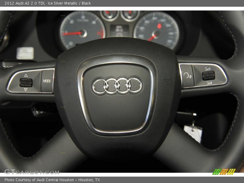 Ice Silver Metallic / Black 2012 Audi A3 2.0 TDI
