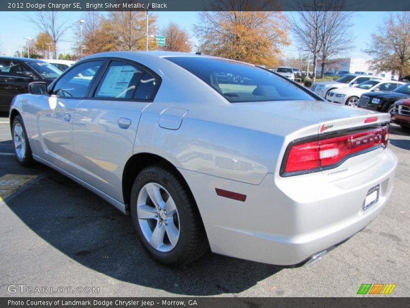Bright Silver Metallic / Black 2012 Dodge Charger SE