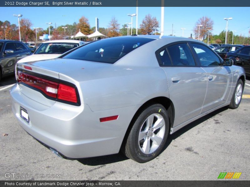 Bright Silver Metallic / Black 2012 Dodge Charger SE