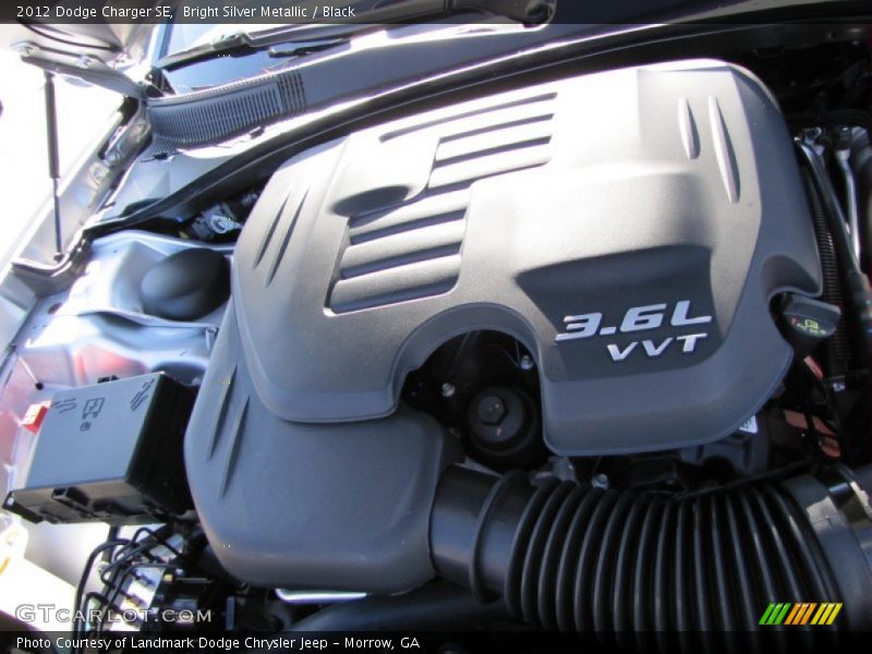 Bright Silver Metallic / Black 2012 Dodge Charger SE