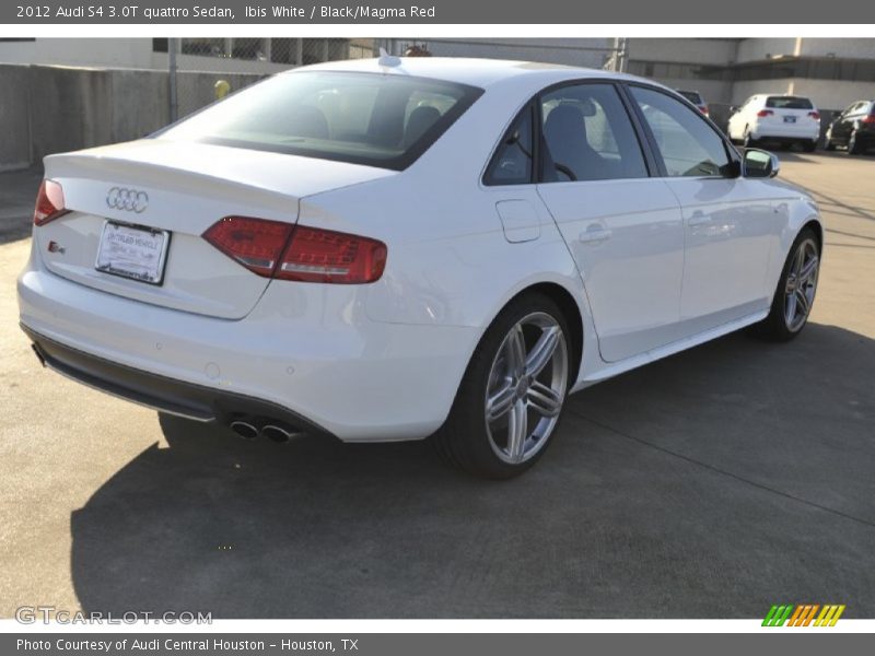 Ibis White / Black/Magma Red 2012 Audi S4 3.0T quattro Sedan