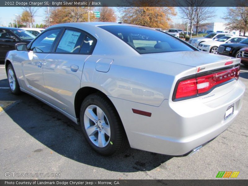 Bright Silver Metallic / Black 2012 Dodge Charger SE