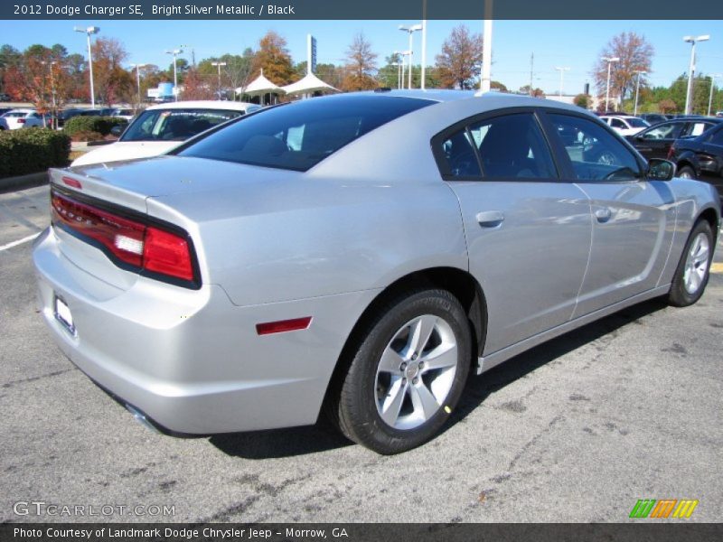Bright Silver Metallic / Black 2012 Dodge Charger SE