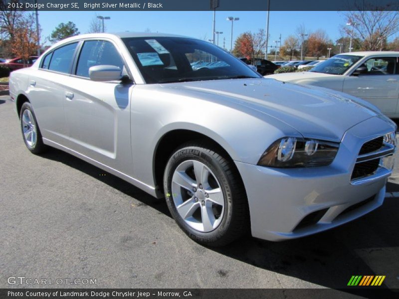 Bright Silver Metallic / Black 2012 Dodge Charger SE