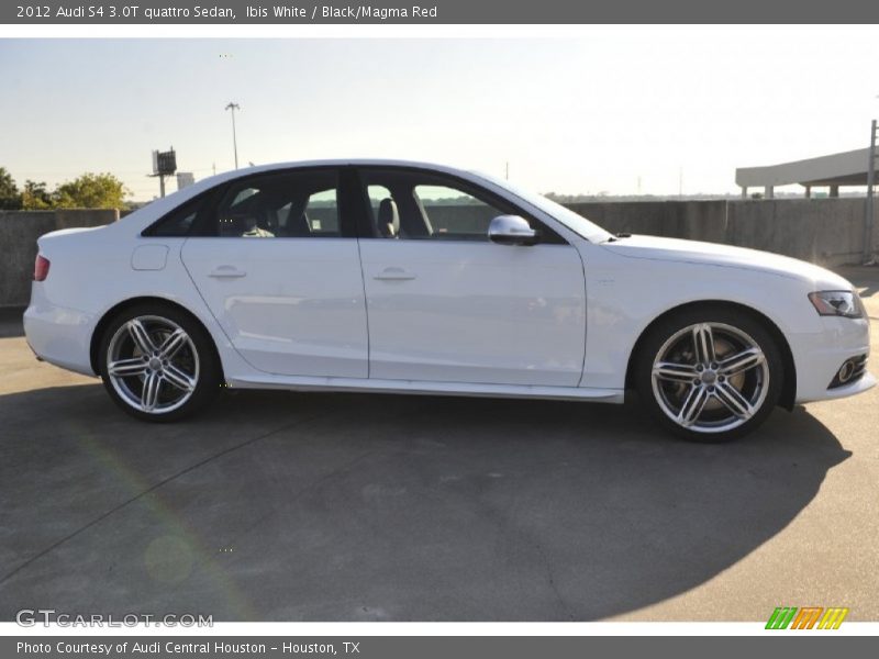 Ibis White / Black/Magma Red 2012 Audi S4 3.0T quattro Sedan