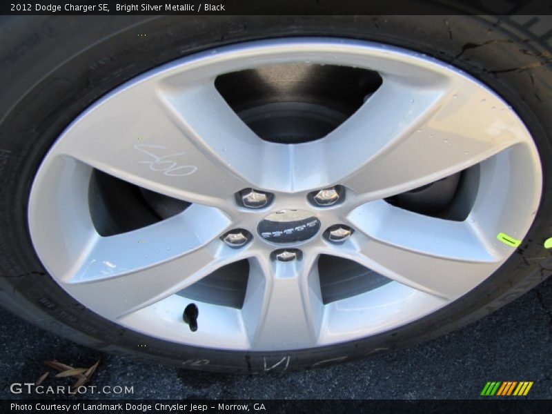 Bright Silver Metallic / Black 2012 Dodge Charger SE
