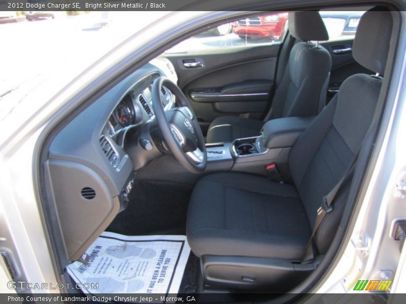 Bright Silver Metallic / Black 2012 Dodge Charger SE
