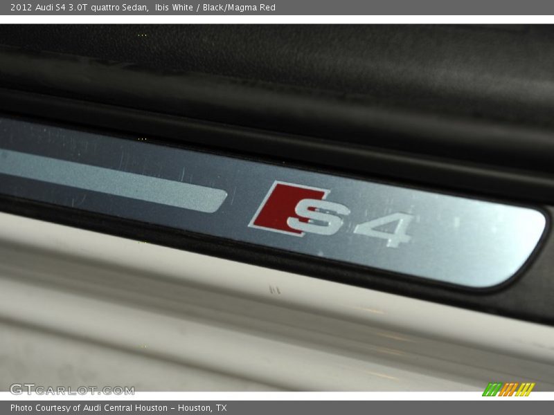 Ibis White / Black/Magma Red 2012 Audi S4 3.0T quattro Sedan