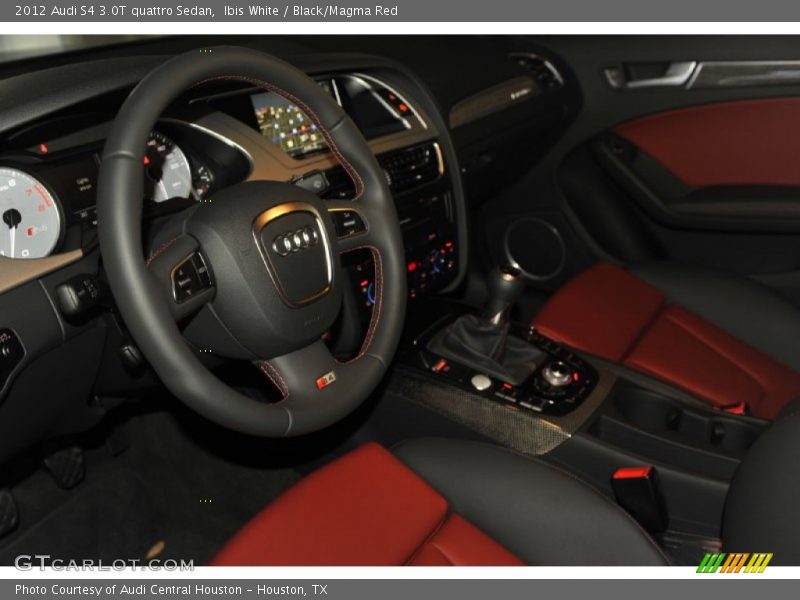  2012 S4 3.0T quattro Sedan Black/Magma Red Interior