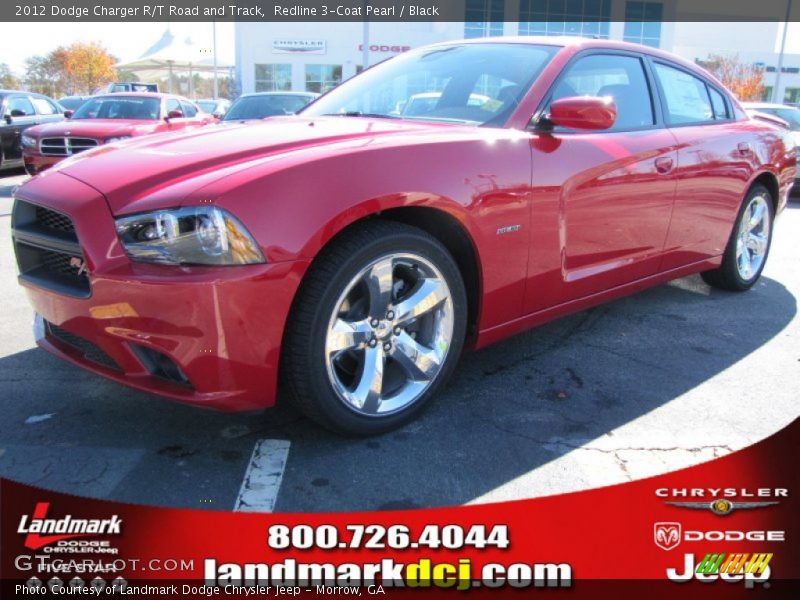 Redline 3-Coat Pearl / Black 2012 Dodge Charger R/T Road and Track