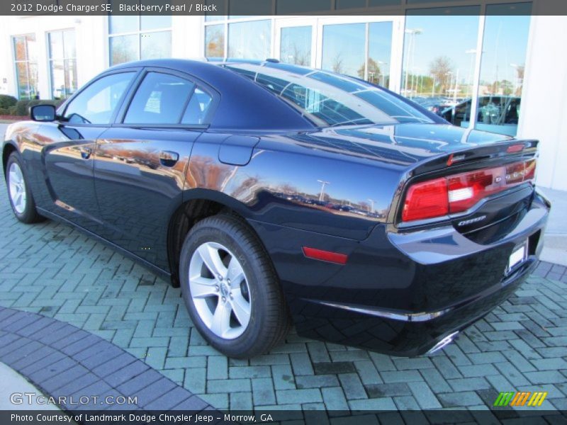 Blackberry Pearl / Black 2012 Dodge Charger SE