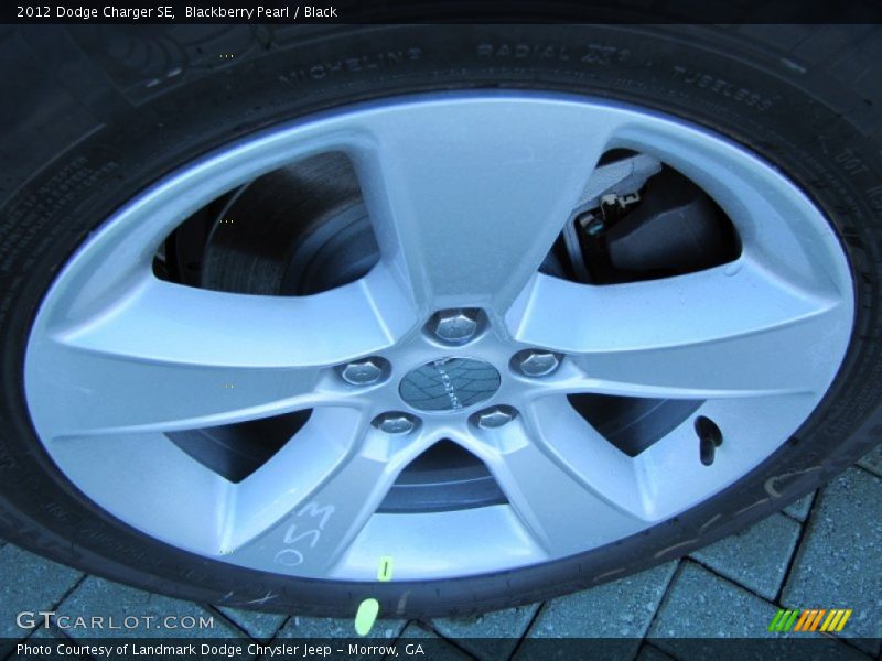 Blackberry Pearl / Black 2012 Dodge Charger SE