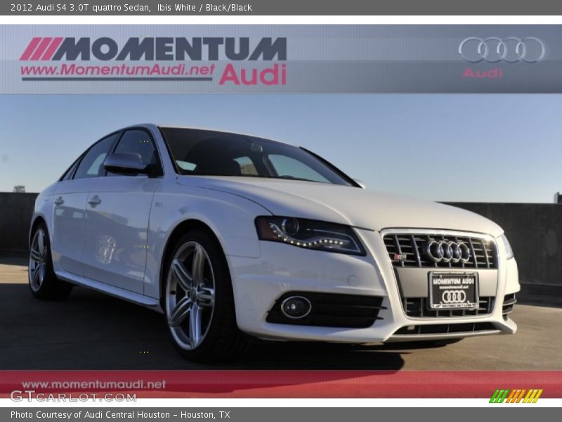 Ibis White / Black/Black 2012 Audi S4 3.0T quattro Sedan