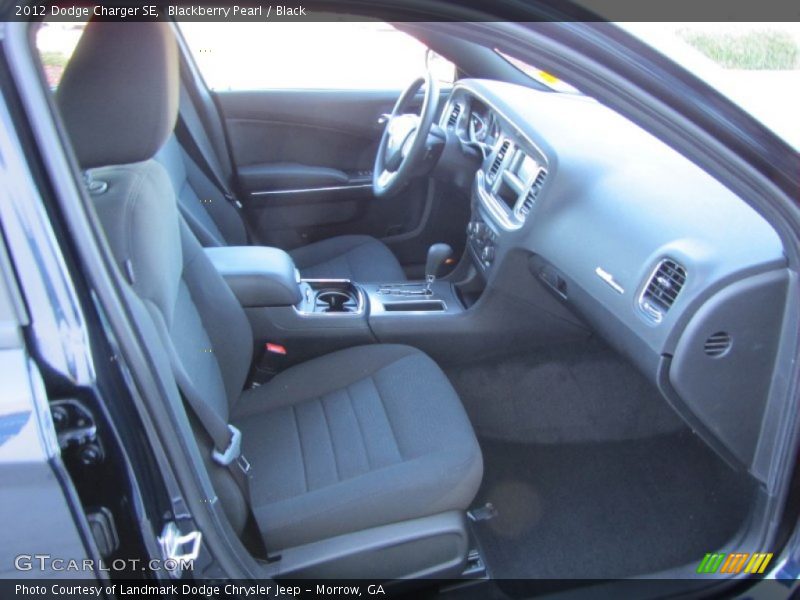 Blackberry Pearl / Black 2012 Dodge Charger SE