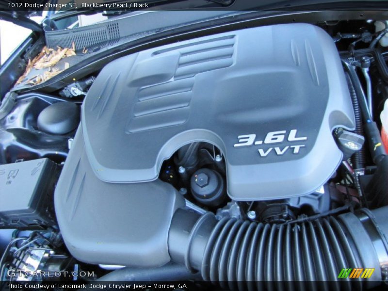 Blackberry Pearl / Black 2012 Dodge Charger SE