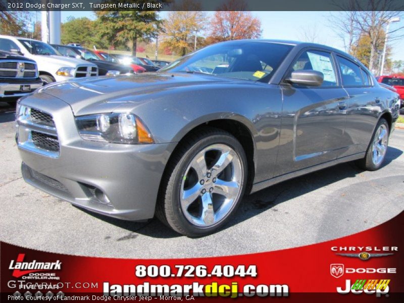 Tungsten Metallic / Black 2012 Dodge Charger SXT