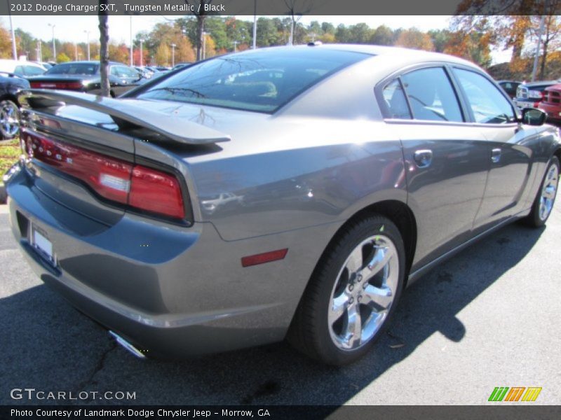 Tungsten Metallic / Black 2012 Dodge Charger SXT