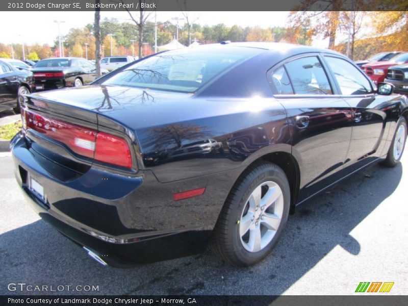 Blackberry Pearl / Black 2012 Dodge Charger SE