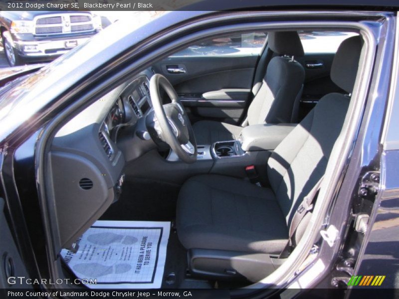Blackberry Pearl / Black 2012 Dodge Charger SE