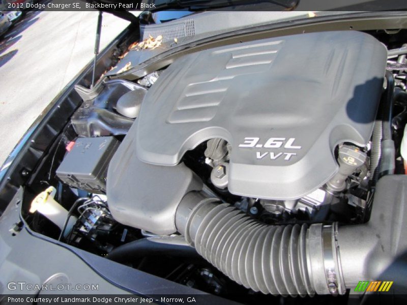 Blackberry Pearl / Black 2012 Dodge Charger SE