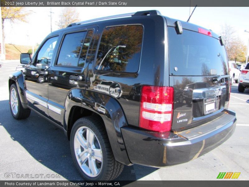 Brilliant Black Crystal Pearl / Dark Slate Gray 2012 Jeep Liberty Jet