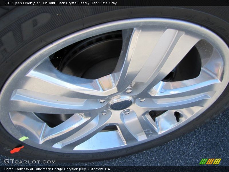 Brilliant Black Crystal Pearl / Dark Slate Gray 2012 Jeep Liberty Jet